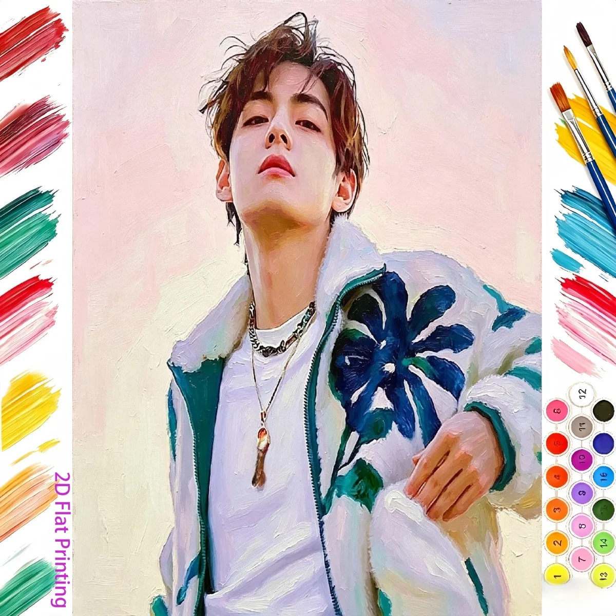 Korean Arts And Lifestyle - Profesjonalny zestaw do malowania po numerach,